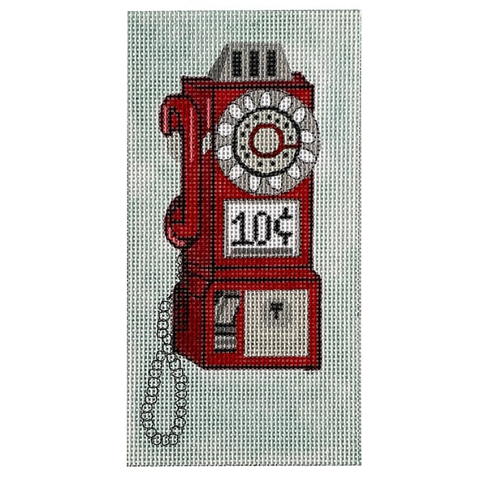 Red Phone Painted Canvas Alice Peterson Company 