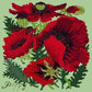 Red Poppy Needlepoint Kit Kits Elizabeth Bradley Design Pale Green 