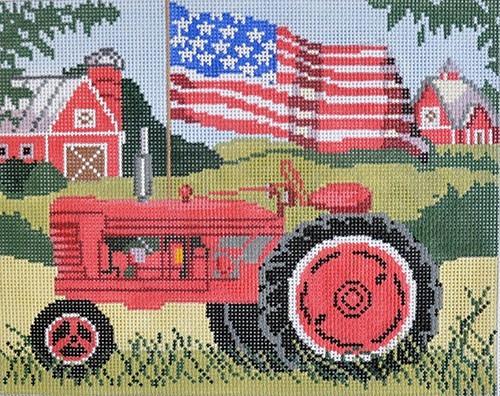 Red Tractor Painted Canvas Birds of a Feather  - 1