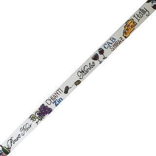 Red Wine Lingo Belt Painted Canvas The Meredith Collection 
