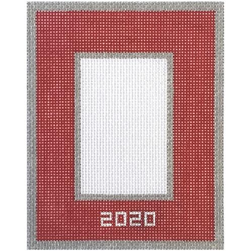 Red/Silver Frame Painted Canvas Pepperberry Designs  - 1