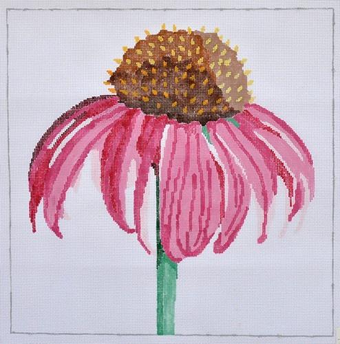 Regal Cone Flowers Painted Canvas Jean Smith  - 1