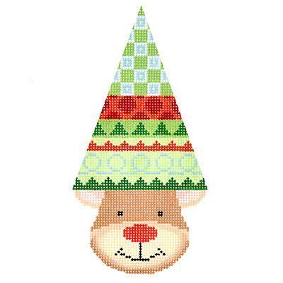 Reindeer Cone   Joy (Swirls) Painted Canvas Kirk & Bradley 
