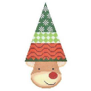 Reindeer Cone   Merry (Waves) Painted Canvas Kirk & Bradley 
