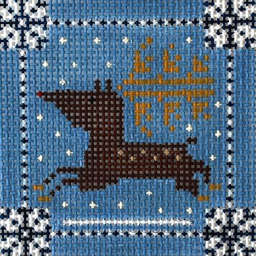 Reindeer Painted Canvas Birds of a Feather  - 1