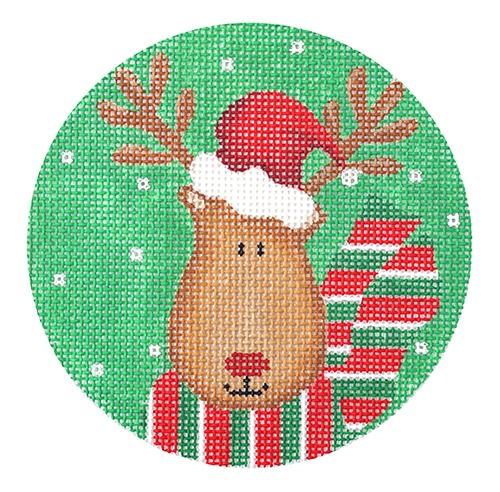 Reindeer Santa Painted Canvas Pepperberry Designs 