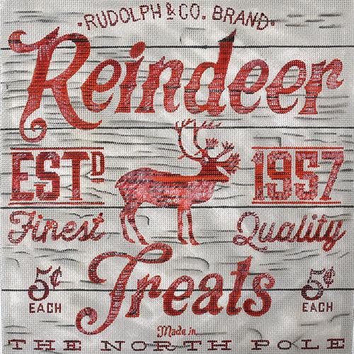 Reindeer Treats Painted Canvas Chris Lewis Distributing  - 1