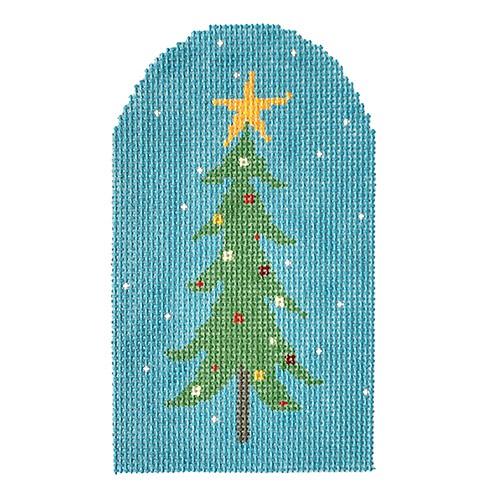 Reindeer Tree with Squares Painted Canvas Pippin 