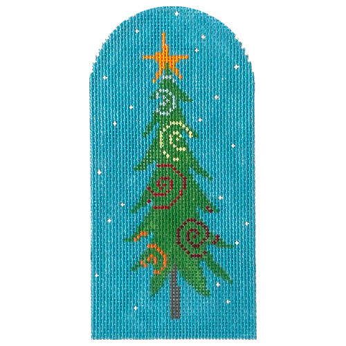 Reindeer Tree with Swirls Painted Canvas Pippin 