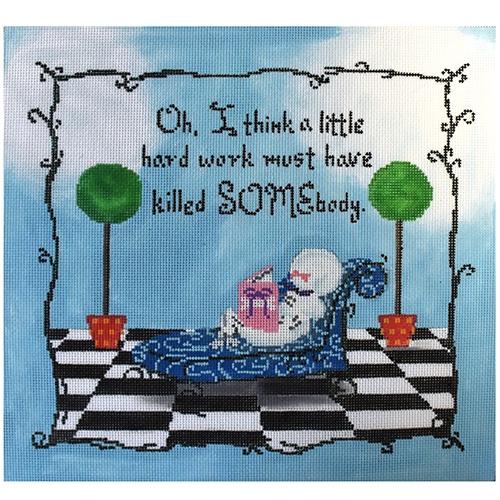 Relaxing Painted Canvas CBK Needlepoint Collections 
