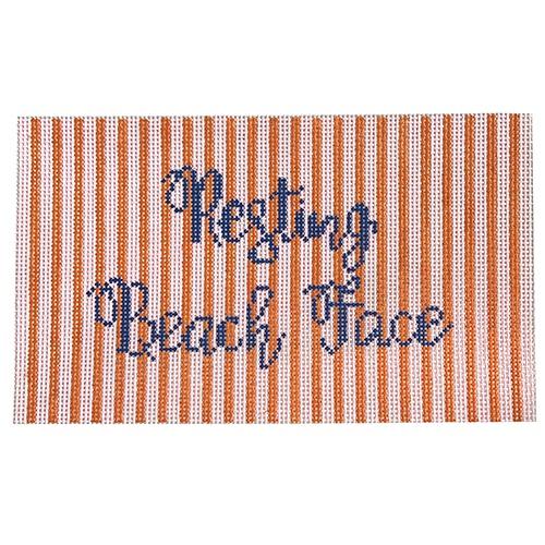 Resting Beach Face on 13 mesh Painted Canvas Thorn Alexander 