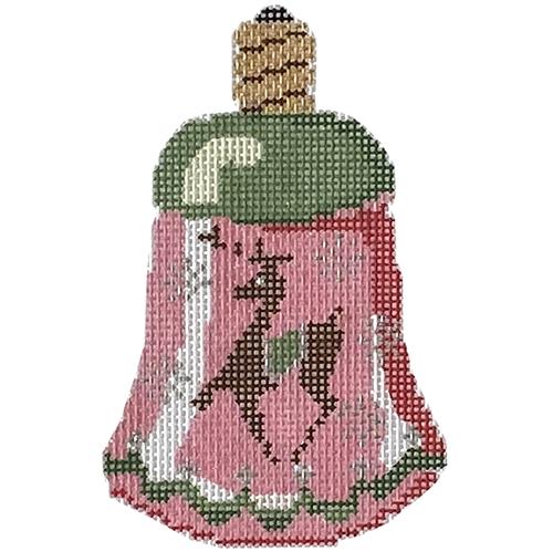 Retro Bell Bulb Painted Canvas Labors of Love Needlepoint 