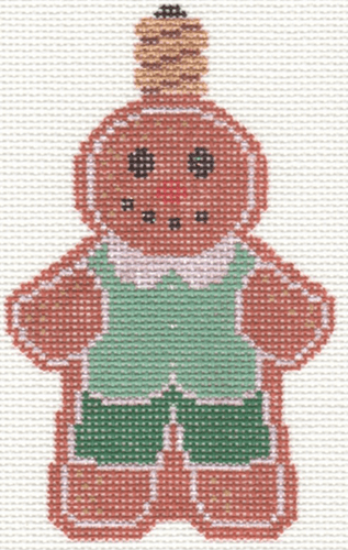 Retro Gingerman Bulb Painted Canvas Labors of Love Needlepoint 