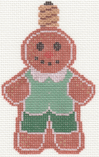 Retro Gingerman Bulb Painted Canvas Labors of Love Needlepoint  - 1