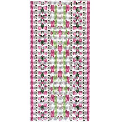 Ribbon Eyeglass Case   Hot Pink Painted Canvas KCN Designers  - 1