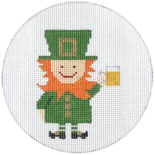 Riley's Leprechaun with Stitch Guide Painted Canvas The Princess & Me  - 1
