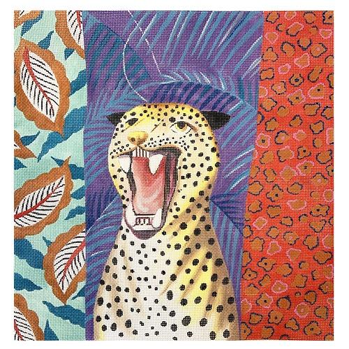 Roaring Leopard Painted Canvas Colors of Praise 