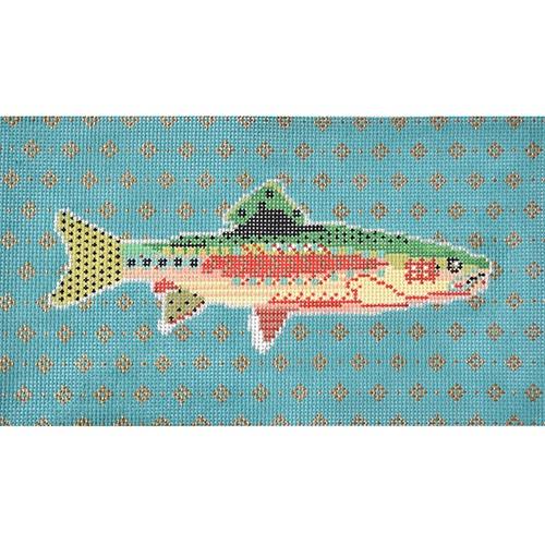Robbie the Fish Painted Canvas Thorn Alexander 
