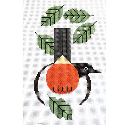 Robin on 13 Painted Canvas Charley Harper 
