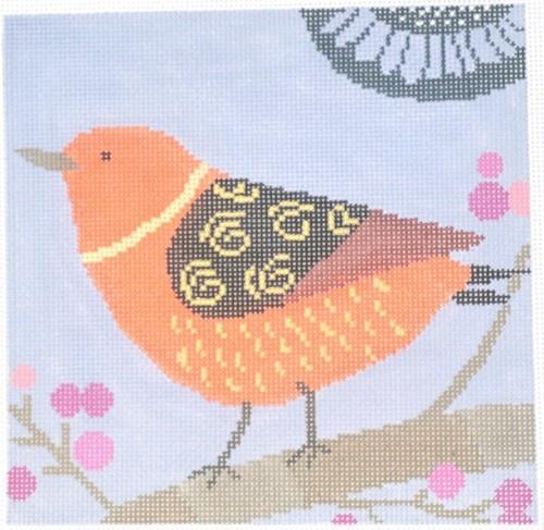 Robin Painted Canvas Birds of a Feather  - 1