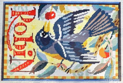 Robin Painted Canvas Birds of a Feather  - 1