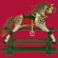 Rocking Horse Needlepoint Kit Kits Elizabeth Bradley Design Bright Red 