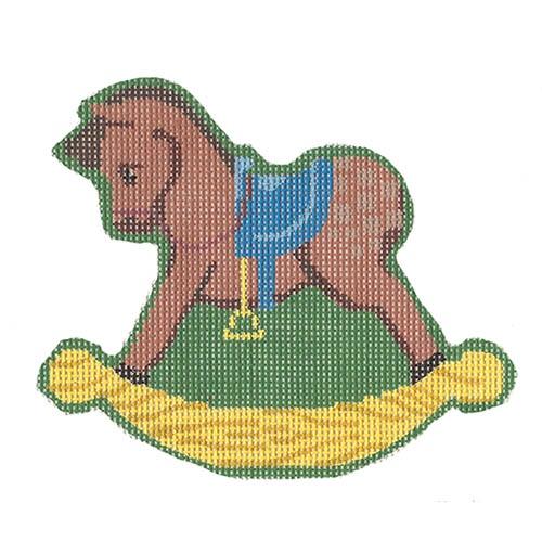 Rocking Horse Painted Canvas Labors of Love Needlepoint  - 1