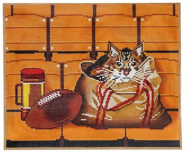 Rocky at Candlestick Park Painted Canvas Cooper Oaks Design 
