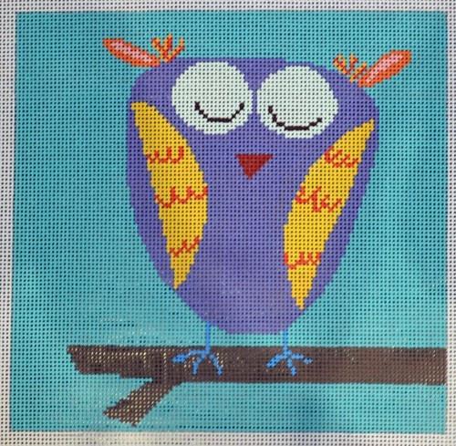 Roger Owl Painted Canvas Birds of a Feather  - 1