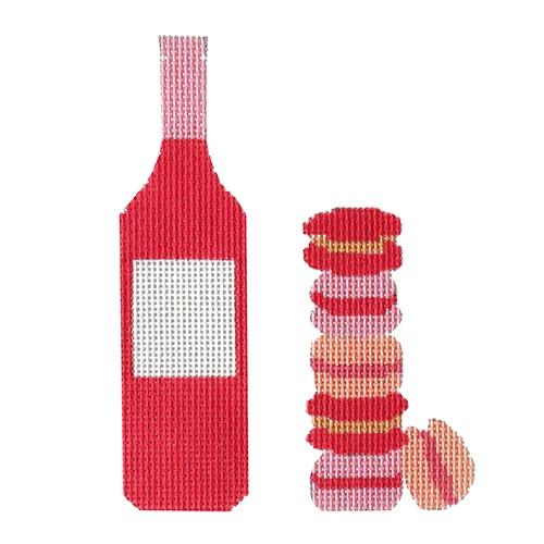 Rosé and Macarons Painted Canvas Morgan Julia Designs  - 1