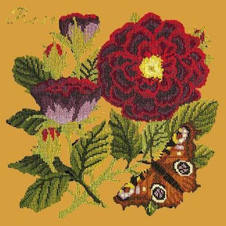 Rose Needlepoint Kit Kits Elizabeth Bradley Design Yellow 
