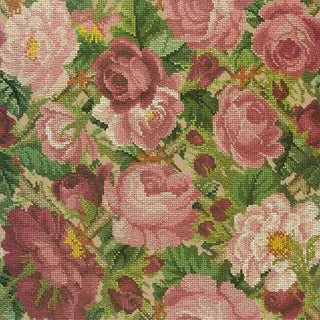 Rose Trellis Needlepoint Kit Kits Elizabeth Bradley Design Sand 
