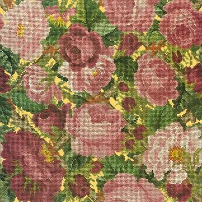 Rose Trellis Needlepoint Kit Kits Elizabeth Bradley Design Sunflower Yellow 
