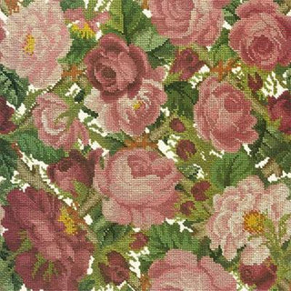 Rose Trellis Needlepoint Kit Kits Elizabeth Bradley Design Winter White 
