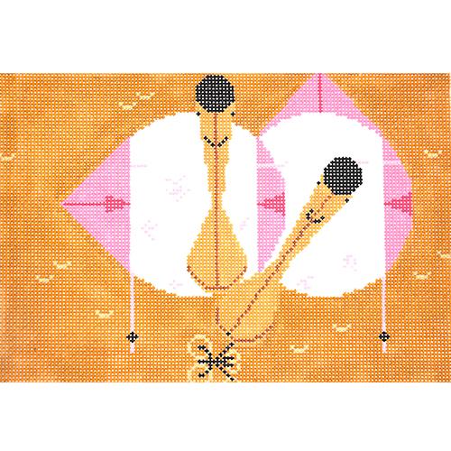 Roseate Spoonbill Painted Canvas Charley Harper  - 1