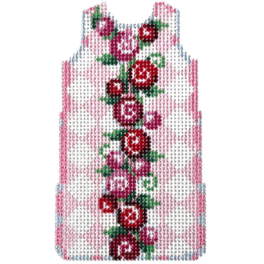 Rose/Harlequin Mini Shift Printed Canvas Needlepoint To Go 