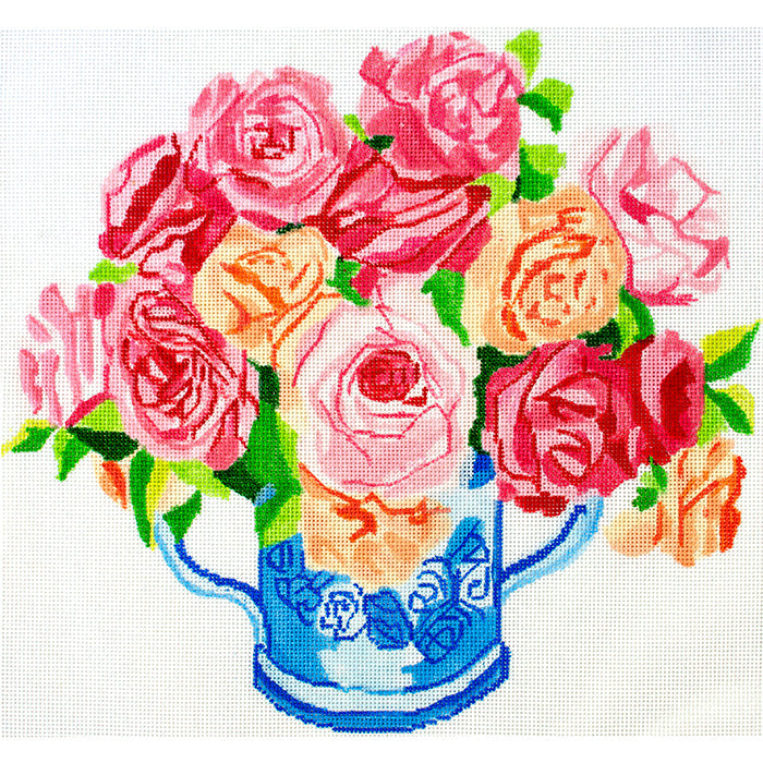 Roses Bouquet JS Painted Canvas Jean Smith  - 1
