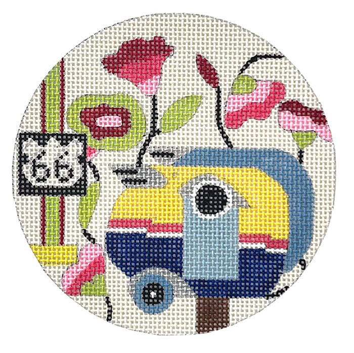 Route 66 Birdhouse Painted Canvas Melissa Prince Designs  - 1