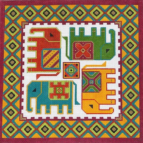 Royal Elephant Painted Canvas The Meredith Collection  - 1