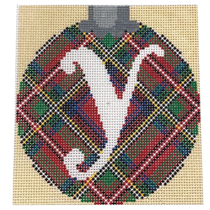 Royal Stewart Ornament Letter Y Painted Canvas CanvasWorks  - 1