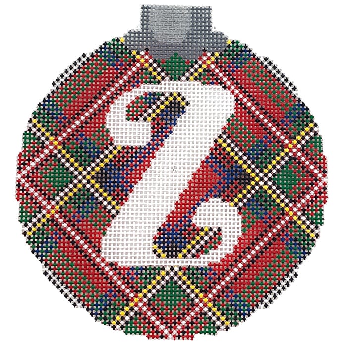 Royal Stewart Ornament Letter Z Painted Canvas CanvasWorks 