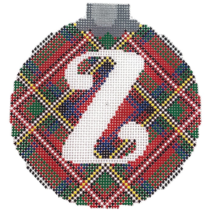 Royal Stewart Ornament Letter Z Painted Canvas CanvasWorks  - 1