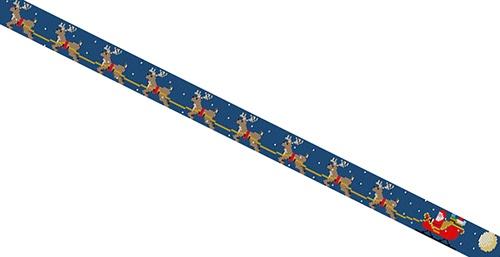 Rudolph and Reindeer Sleigh Belt Painted Canvas Susan Roberts Needlepoint Designs, Inc.  - 1