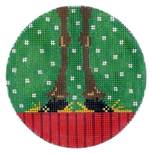 Rudolph Hooves Painted Canvas The Meredith Collection  - 1