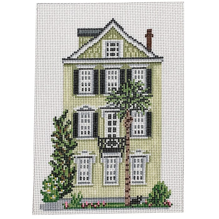 Sage Sister House in Charleston on 18 Painted Canvas Needle Crossings 