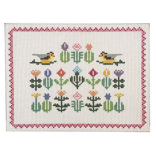 Sampler Pillow Painted Canvas Doolittle Stitchery 
