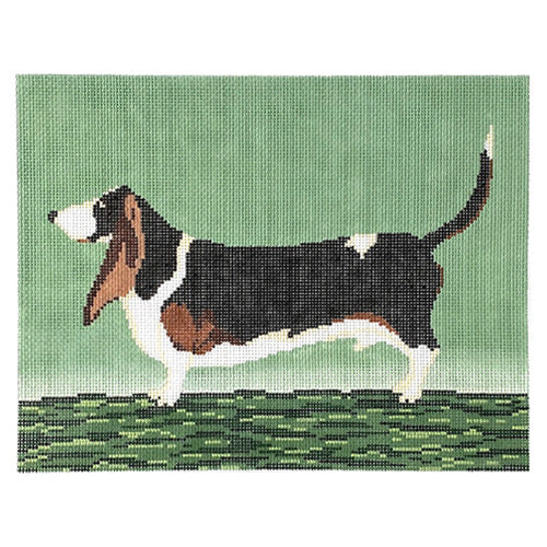 Sampson Dog Painted Canvas Cooper Oaks Design 