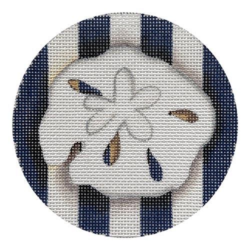 Sand Dollar Round Painted Canvas Associated Talents  - 1