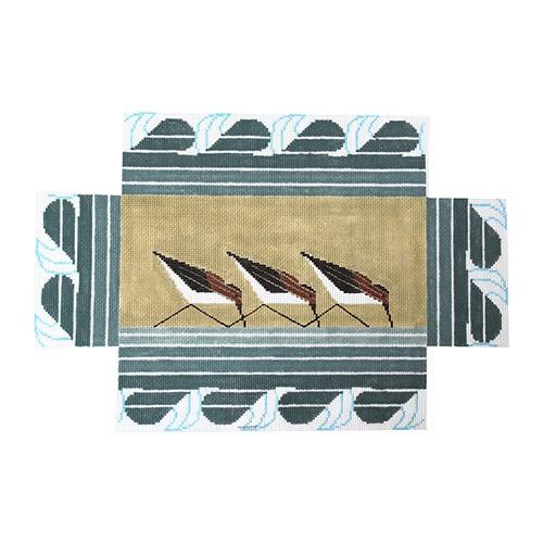 Sanderlings Brickcover Painted Canvas Charley Harper 

