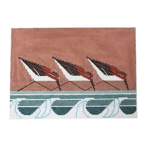 Sanderlings Painted Canvas Charley Harper  - 1